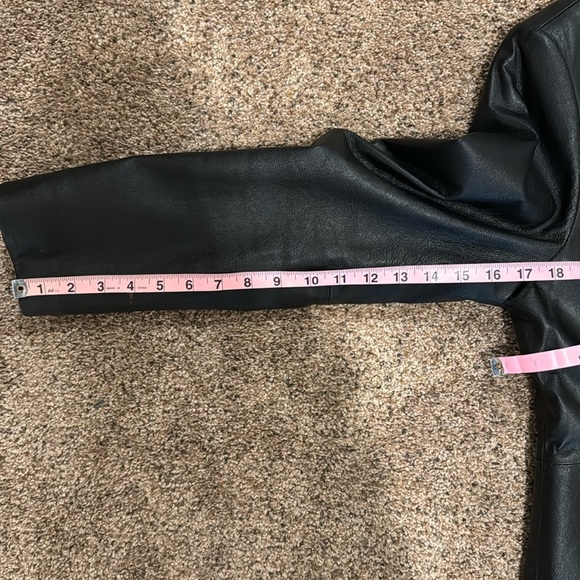 Phase Two Vintage Notch Collar Genuine Leather Long Jacket with back split - Picture 10 of 14